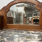 Art Deco buffet in solid walnut, 20th century.