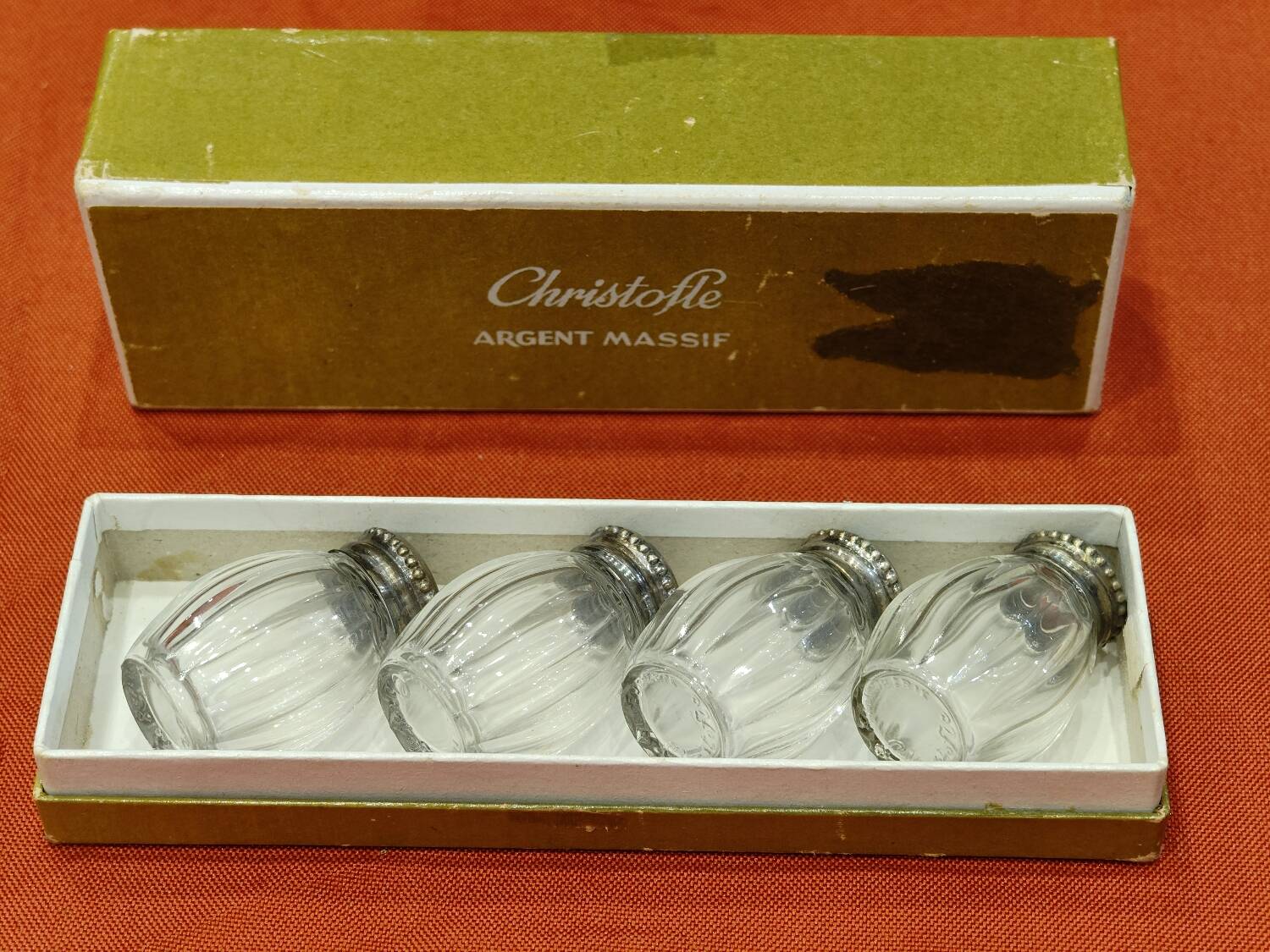 Salt and pepper shakers - Christofle silverware
