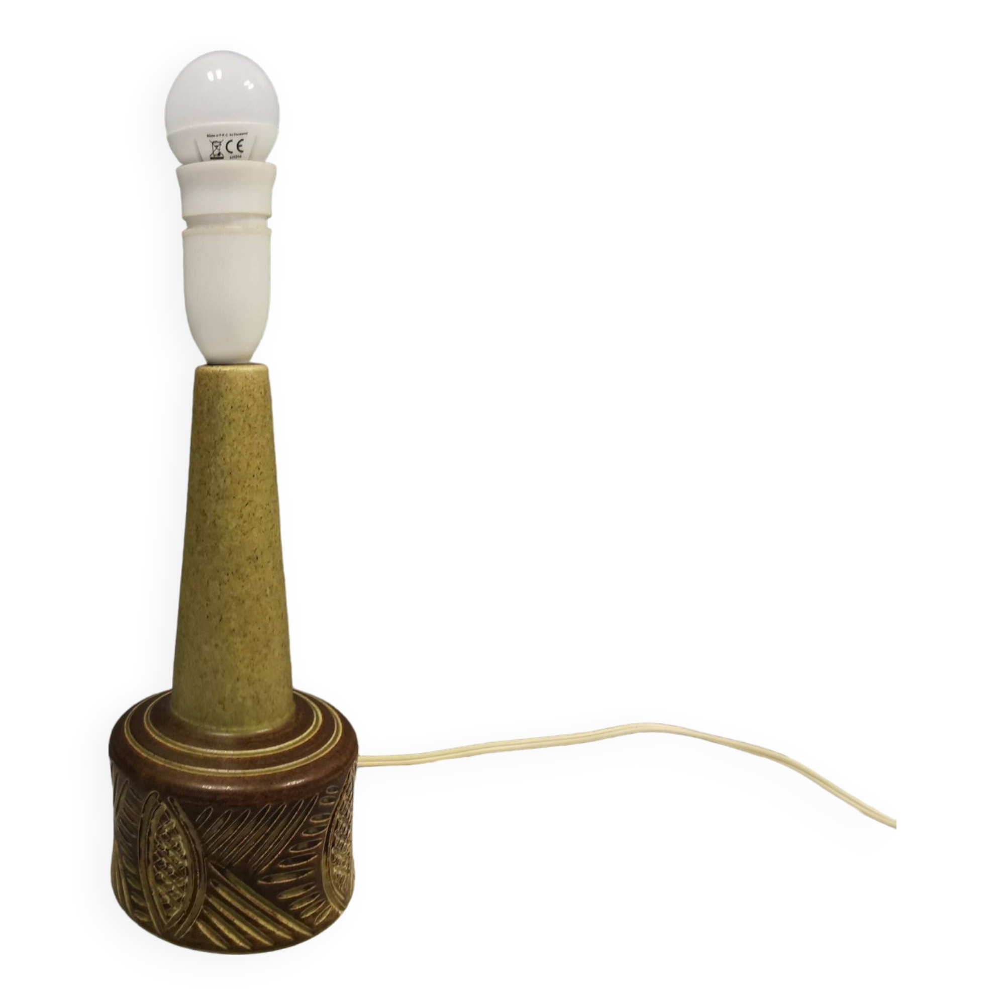 Table lamp from P.M ceramics, Denmark 1970s.