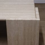Table basse en travertin, 1980