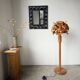 Ornamental floor lamp with "flower" patterns from the 1970s.