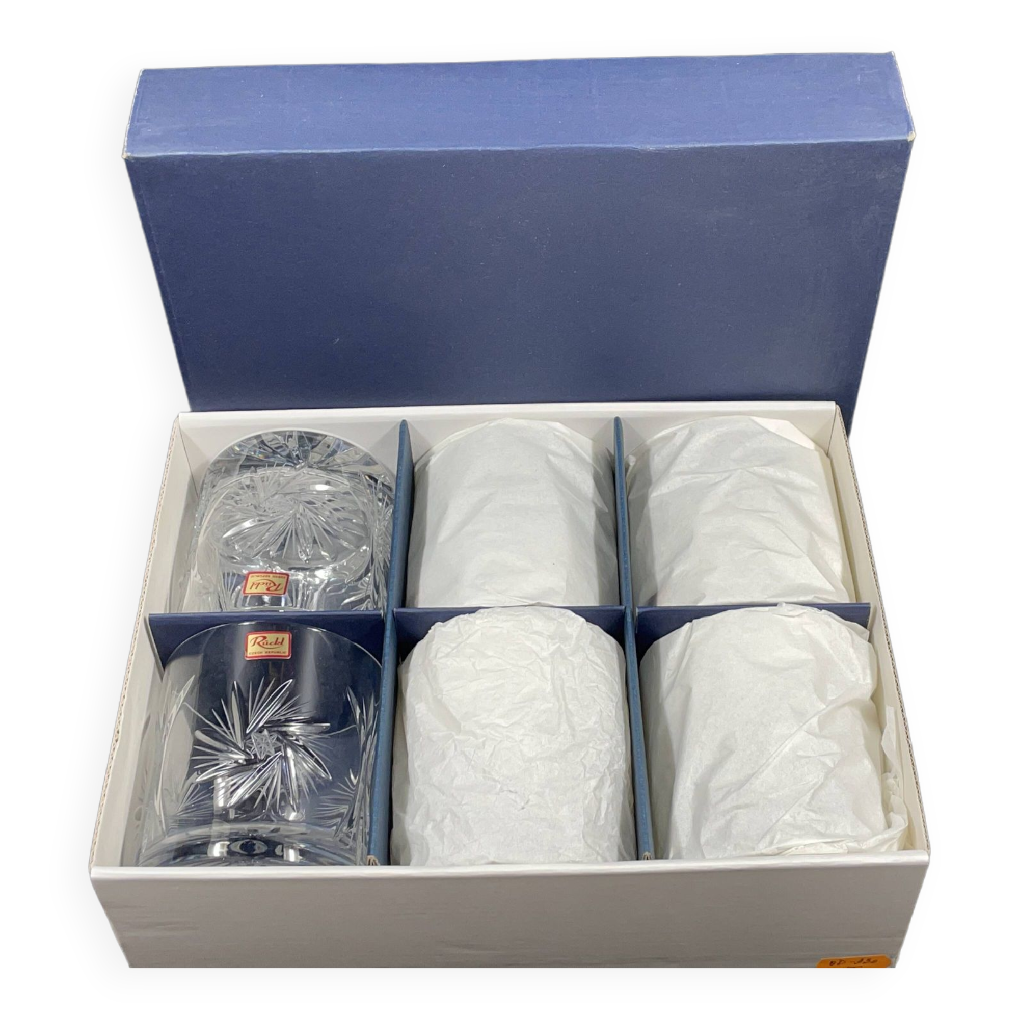 Set of 6 Charles Rückl Crystal Whisky Glasses