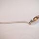 Silver plated metal service: 12 soup spoons, 12 forks and ladle.