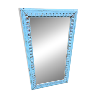 Old Art Deco mirror in Burmese teak