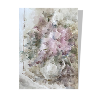 Watercolor #1 Lilac flowers