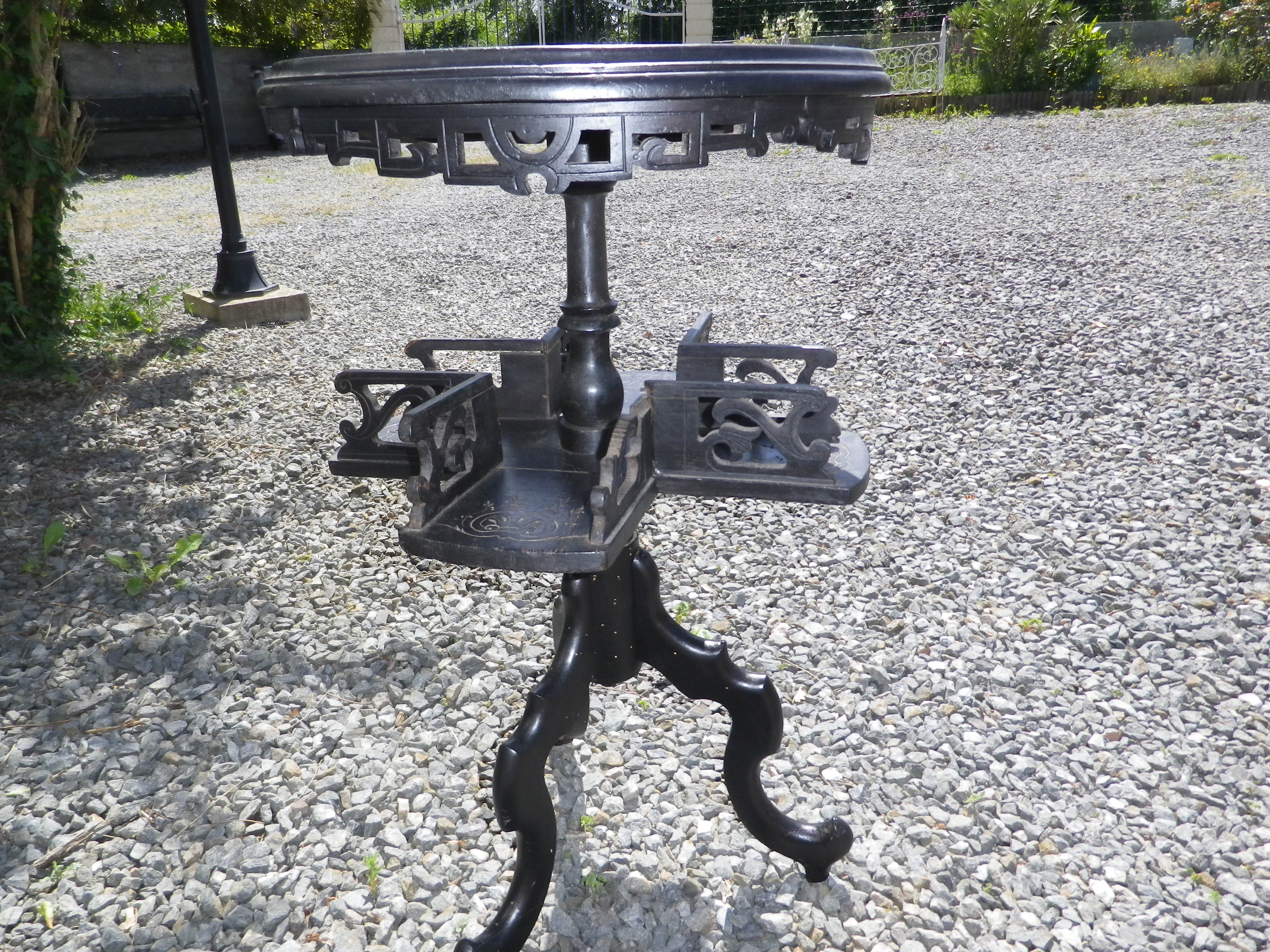 pedestal table napoleon III tobacco table