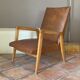 Paire de fauteuils scandinave pieds compas 1950/60