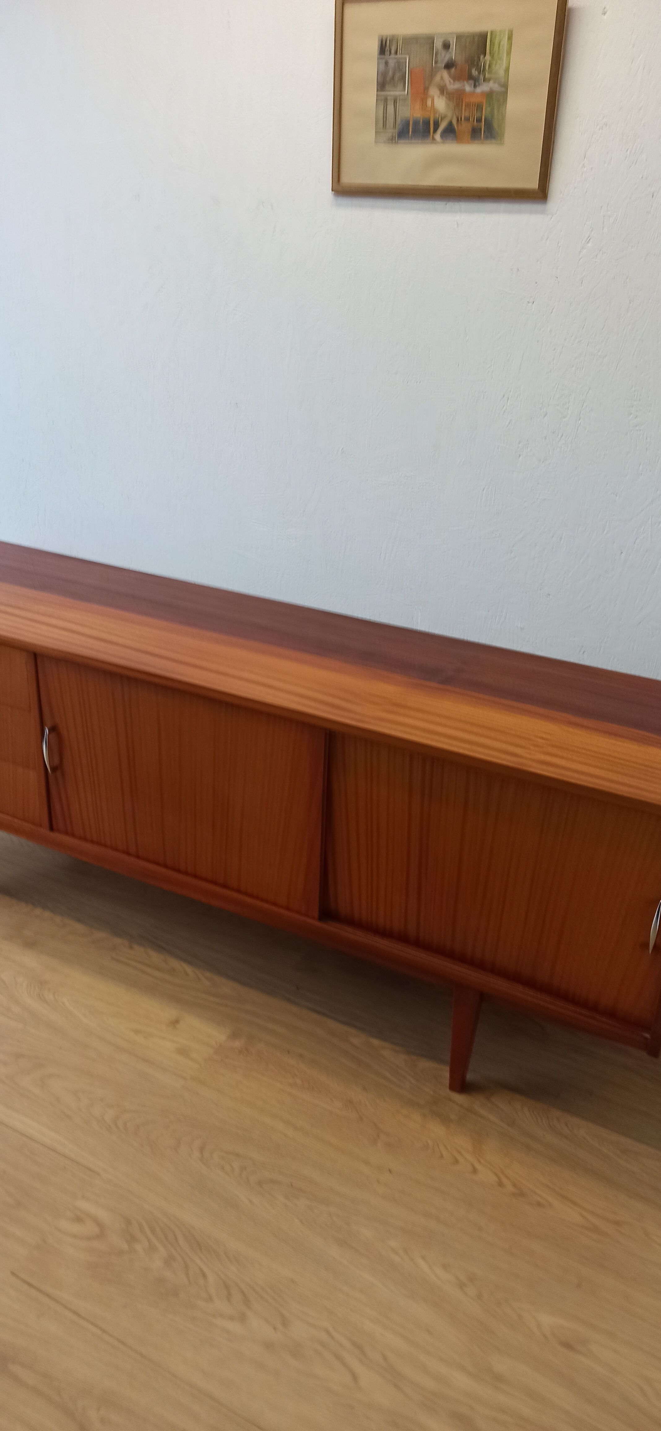 Modernist long sideboard of the 1970s