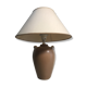 Old beige ceramic body lamp - abat-day vintage cream