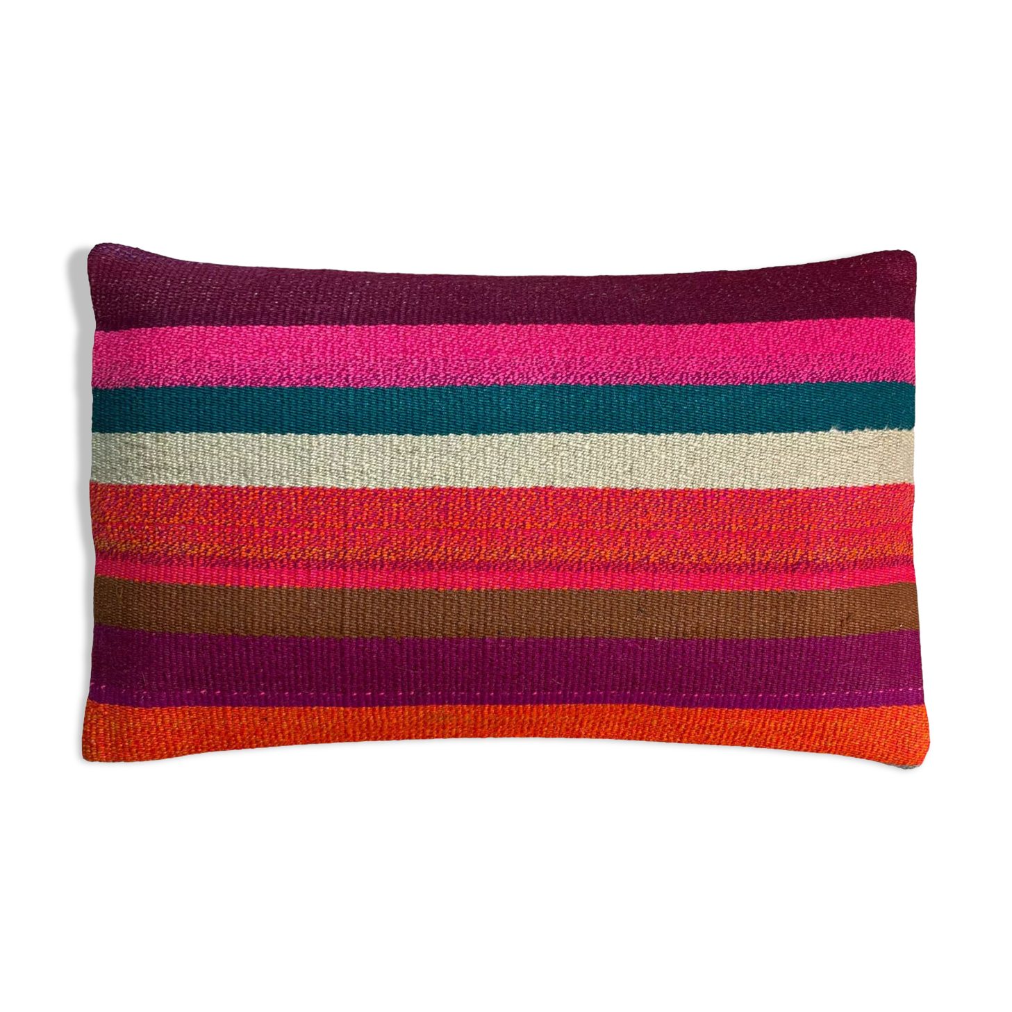 Vintage turkish handmade kilim cushion cover , 30 x 50 cm
