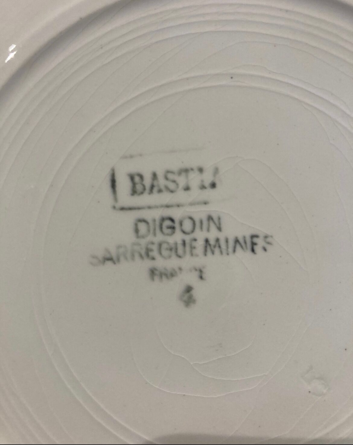 Service de table Digoin Bastia