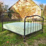 Wrought iron metal bed 2 places