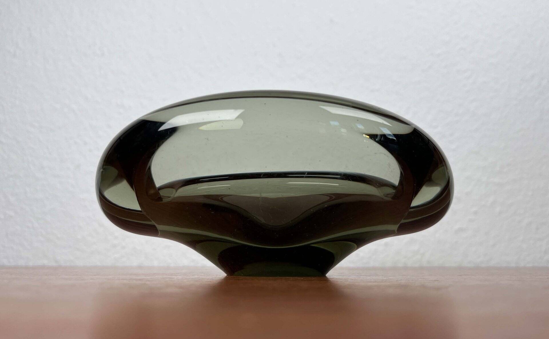 Mid-Century Danish Glass Ashtray by Per Lütken for Holmegaard, 1962