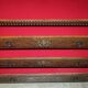Commode Antique Espagnole en Chêne avec Dessus Bombé en Cuir et Armoiries Royales