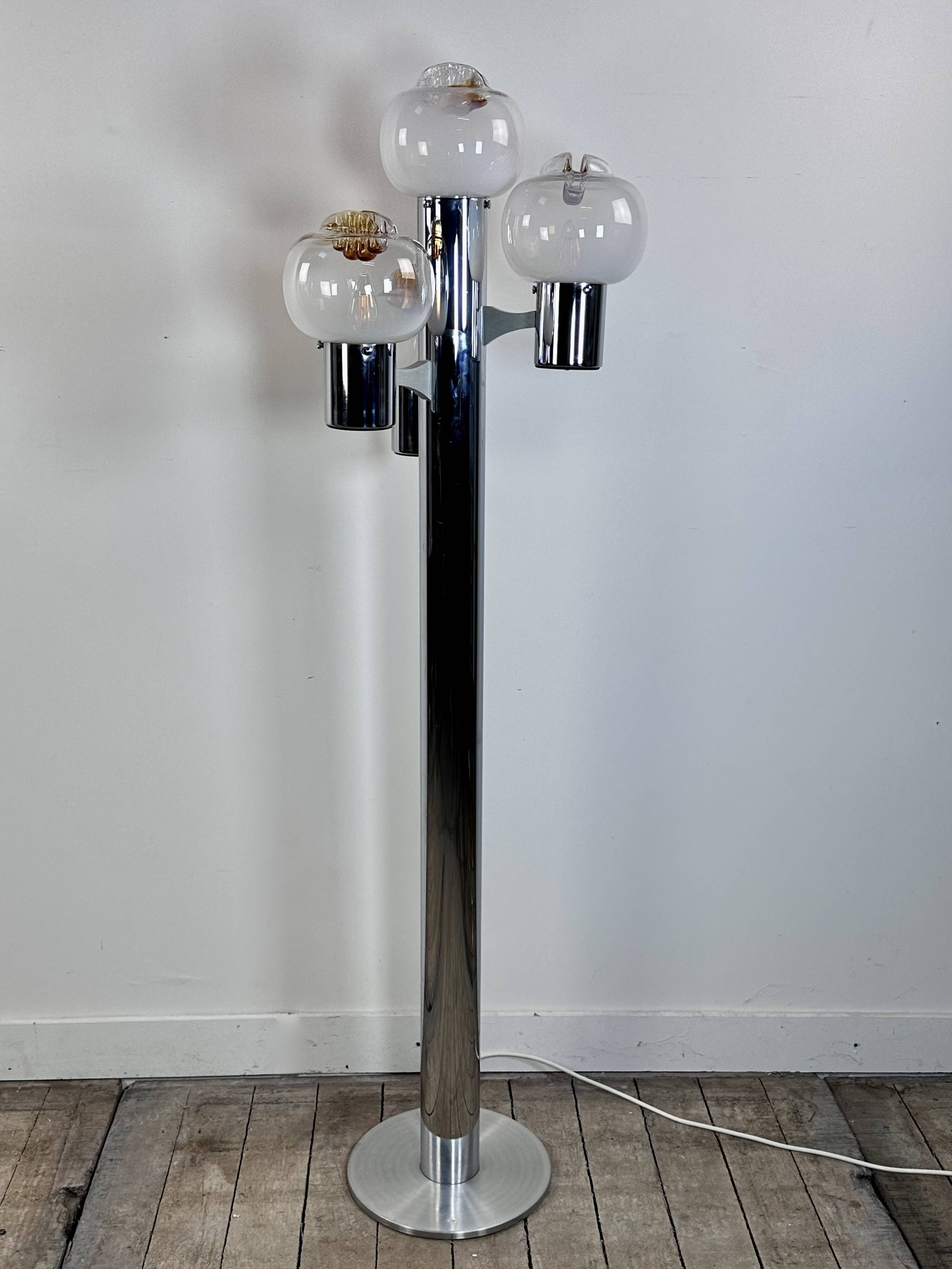 Lampadaire vintage italien 1970