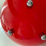 Red plexiglass lamp from the 80s