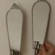 Pair Of Mid Century Swedish Pewter Sconces With Mirror By Svenskt Tenn