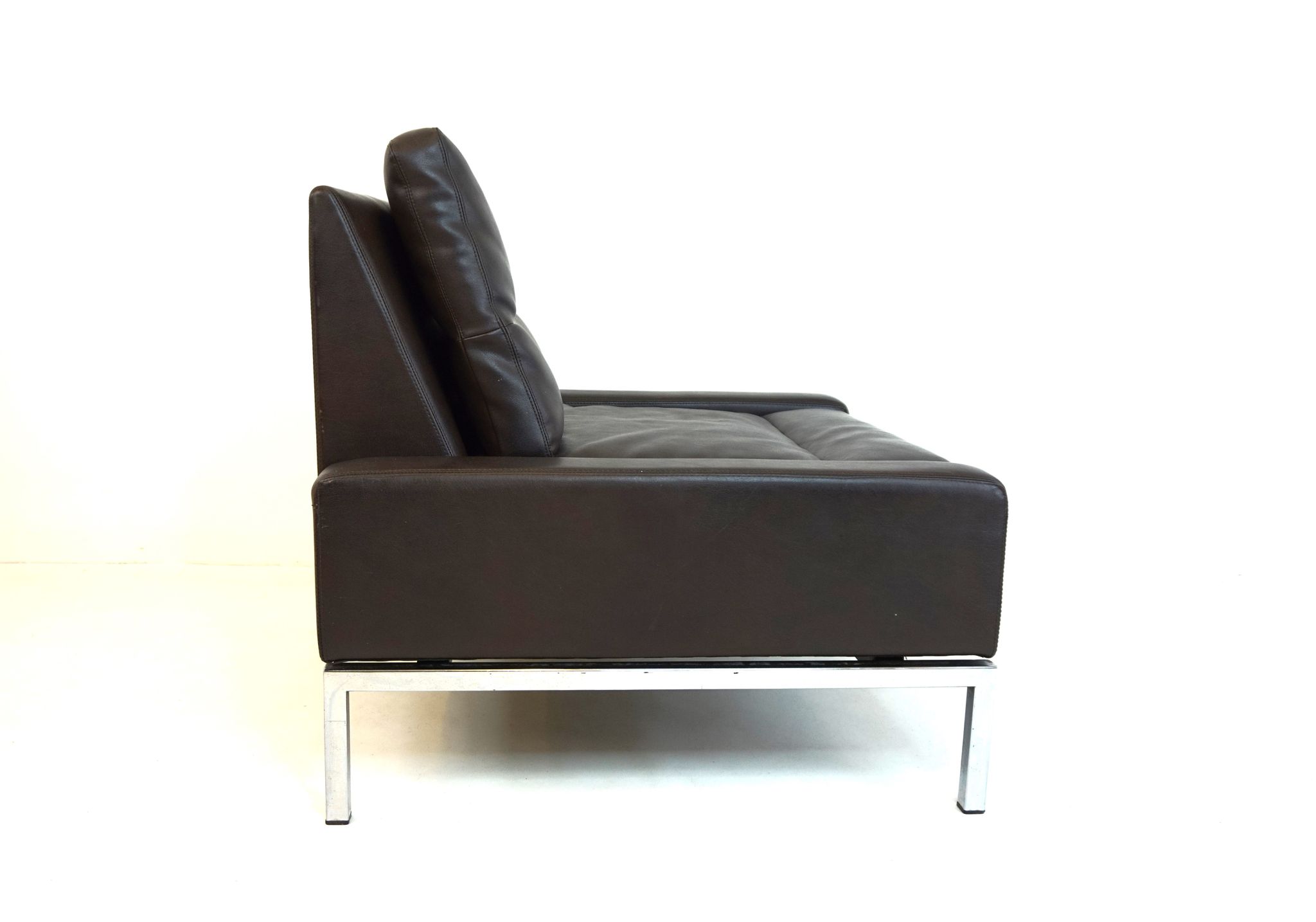 Fauteuil en cuir Wilkhahn Série 800 par Hans Peter Piel