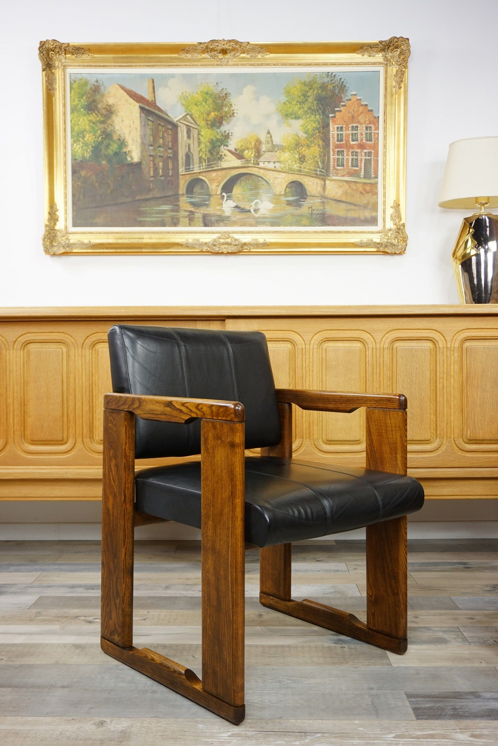 Pair of Italian design armchairs by Afra & Tobia Scarpa model Dialogo 1970