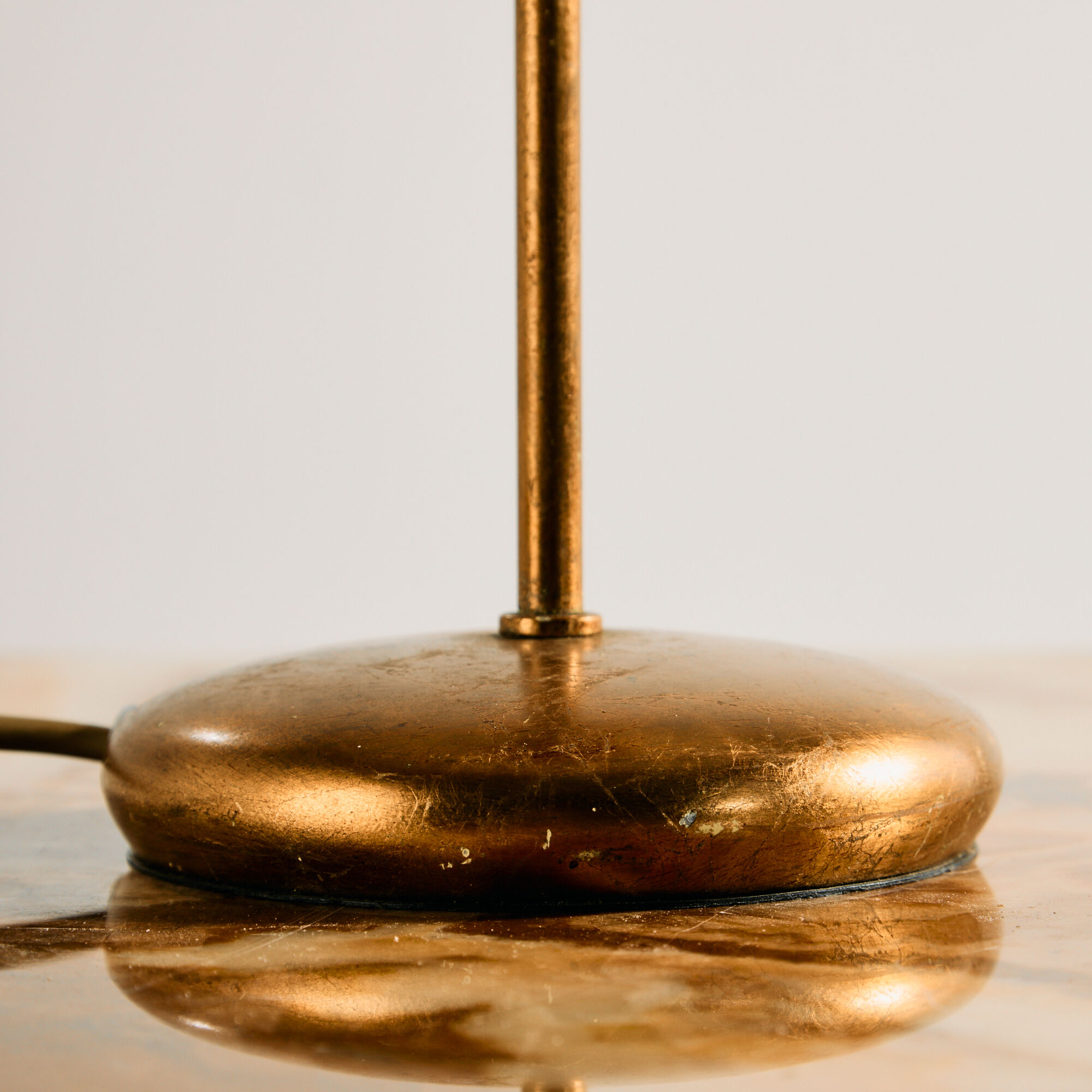 Gold-painted table lamp