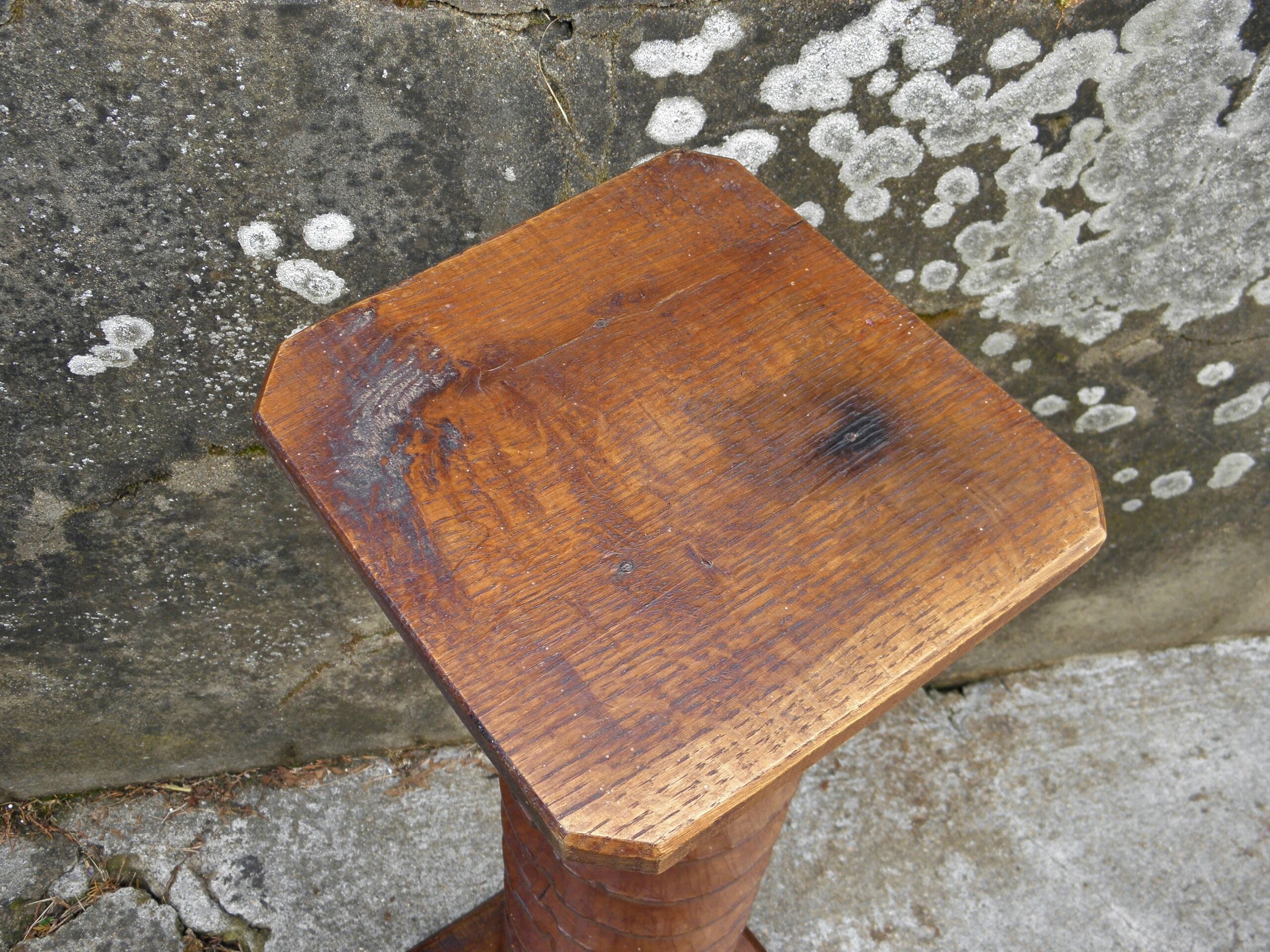 Oak church side table 83 cm