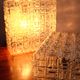 Czechoslovakian glass wall lamps by osvětlovací sklo, 1980s
