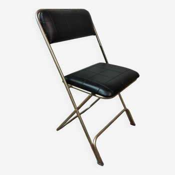 Manufrance leatherette folding chair