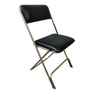 Manufrance leatherette folding chair