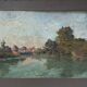 HST painting "Countryside landscape with river" by Pierre BONNEROT (1891-1981)