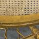Spencer family gilded wooden bergère bench chair