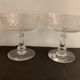 4 coupes à champagne en cristal taillé et soufflé