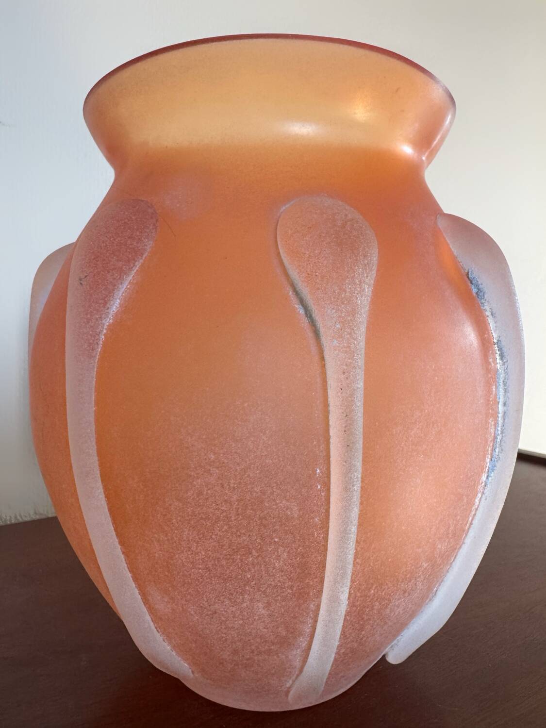 Murano Scavo glass paste vase antique
