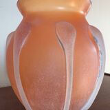 Vase pâte de verre Murano Scavo ancien