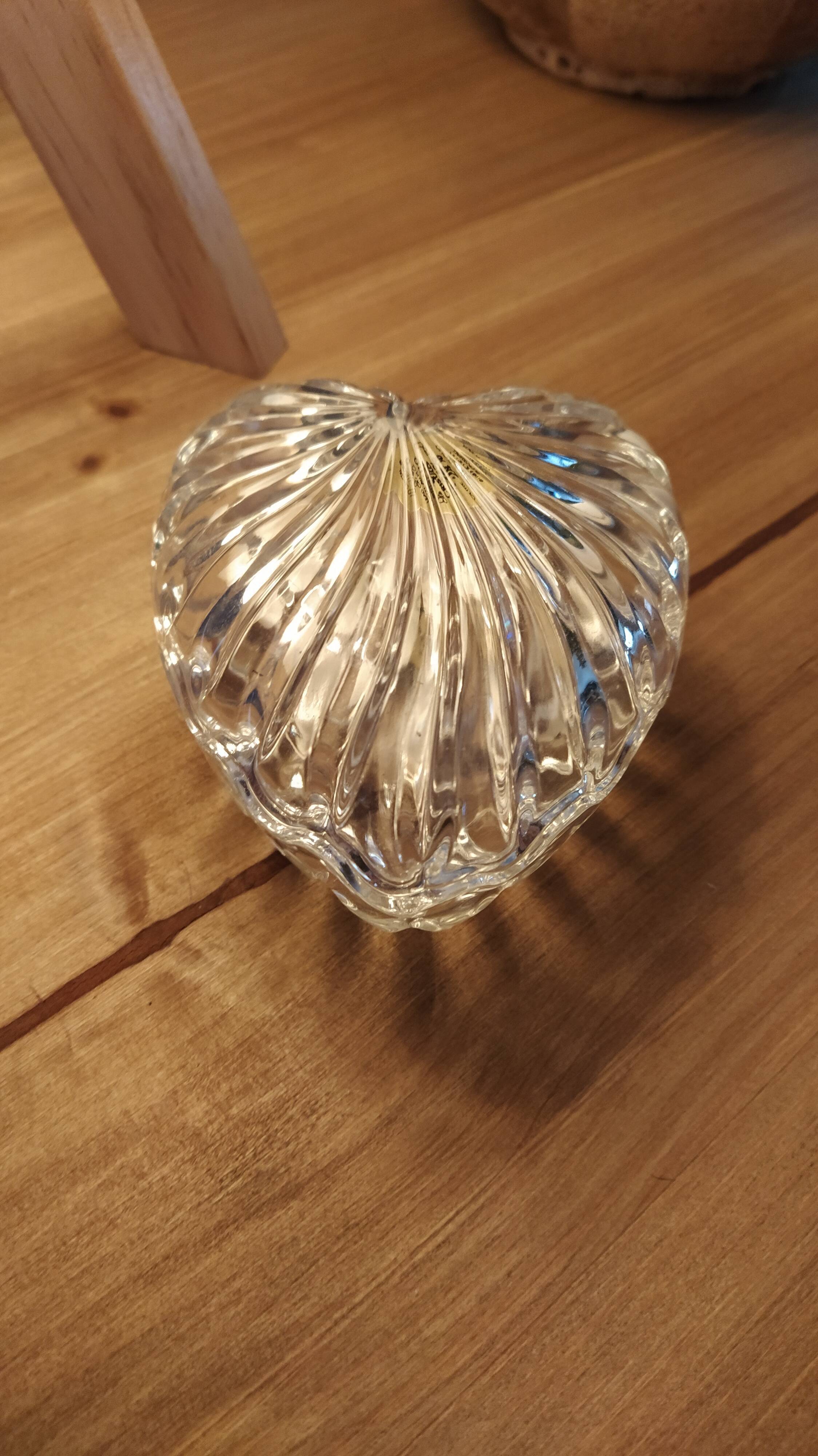Crystal heart jewelry box