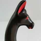 Empty pocket zoomorphic figure ceramic design 60s