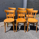 (Lot) 6 chaises Baumann bois clair