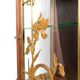 Art Nouveau display case, bronzes and carved wood on a floral theme, circa 1900
