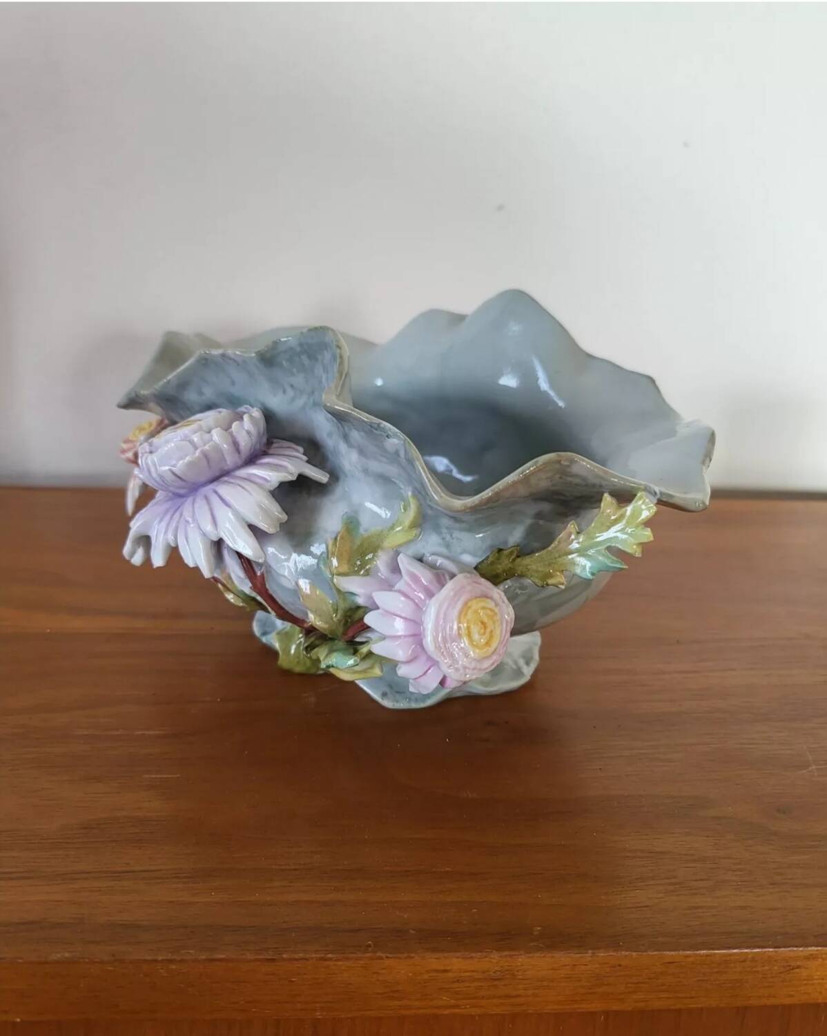 Petite Jardinière Cache Pot en céramique barbotine