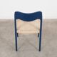 Chaise en teck bleue, design danois, années 1960, designer : Niels Otto Møller