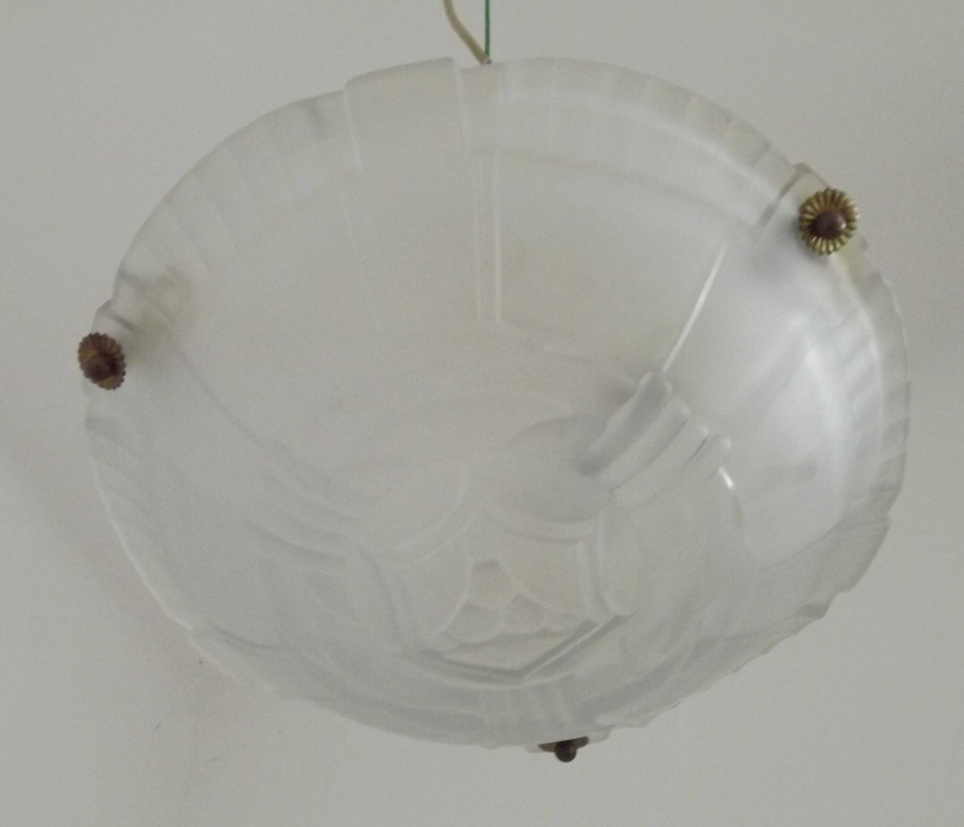 Art Deco Artistar France White Platform Ceiling Light Abstract Design 529