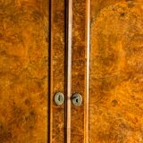 Burr walnut bureau bookcase 19th century