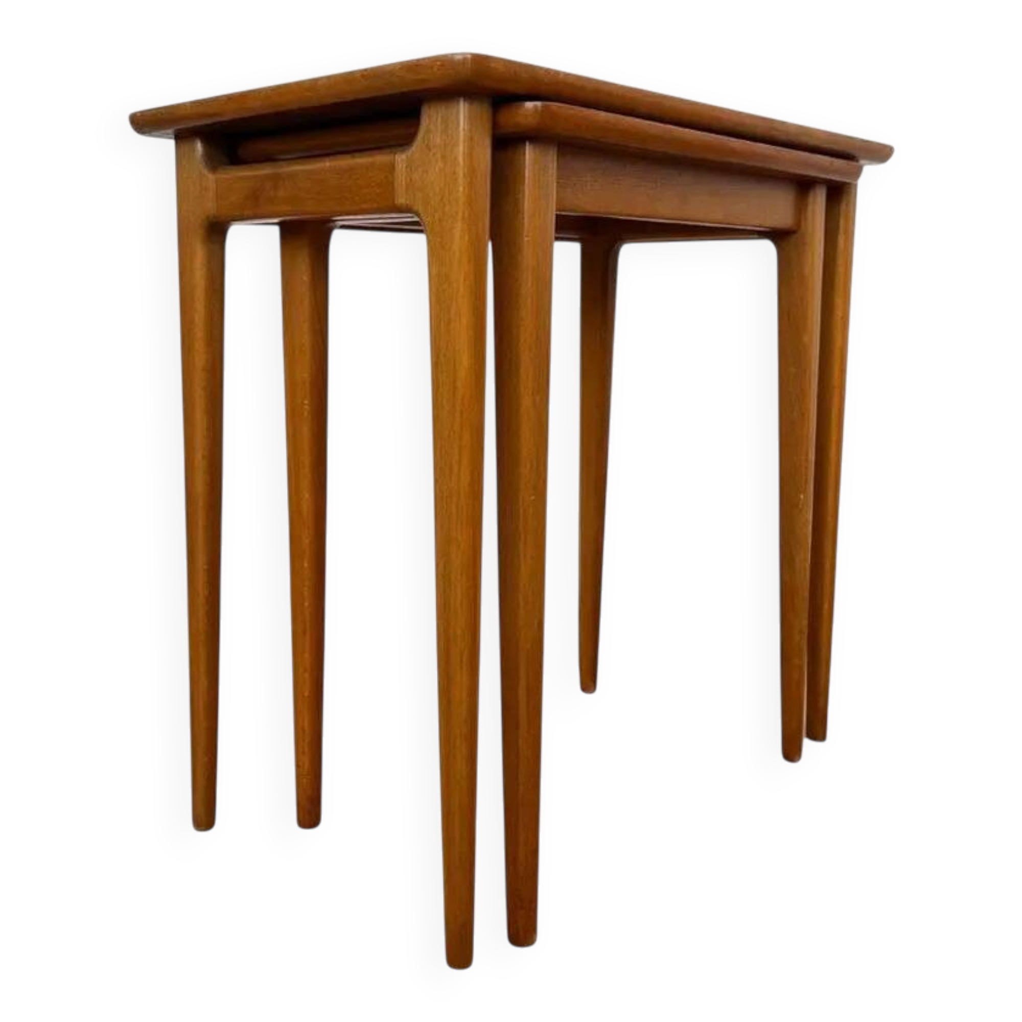 Set of two wood side/nesting tables - Germany, 1970s