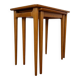 Set of two wood side/nesting tables - Germany, 1970s