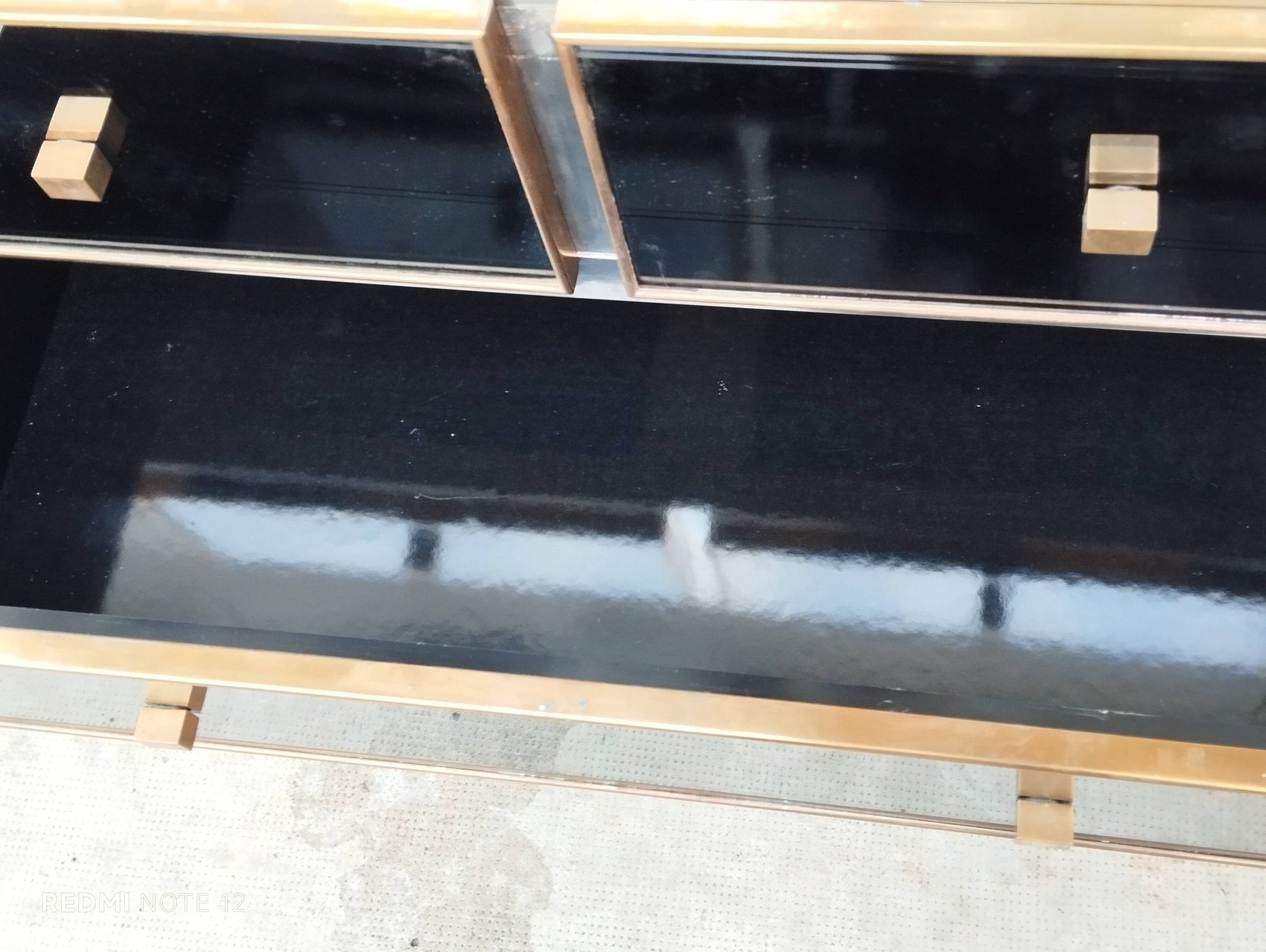 Commode design Michel Pigneres miroirs