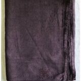 Vintage Eggplant Dyed Hemp Tablecloth