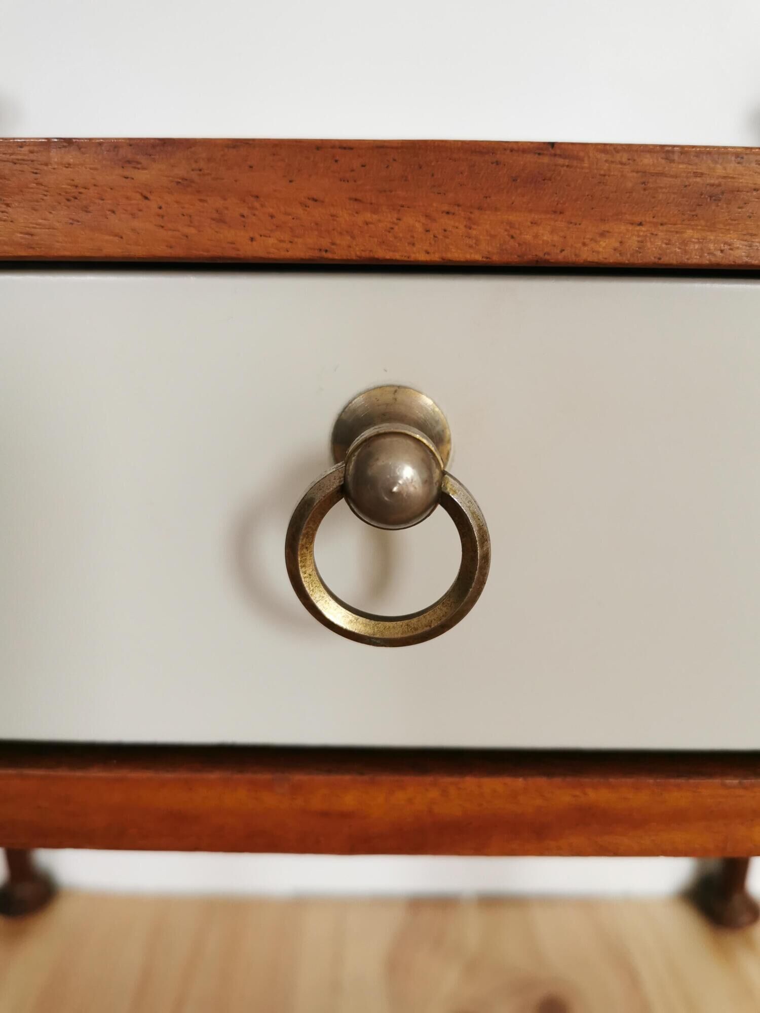 Vintage teak bedside published by Gautier France