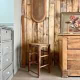 Wooden workshop stool