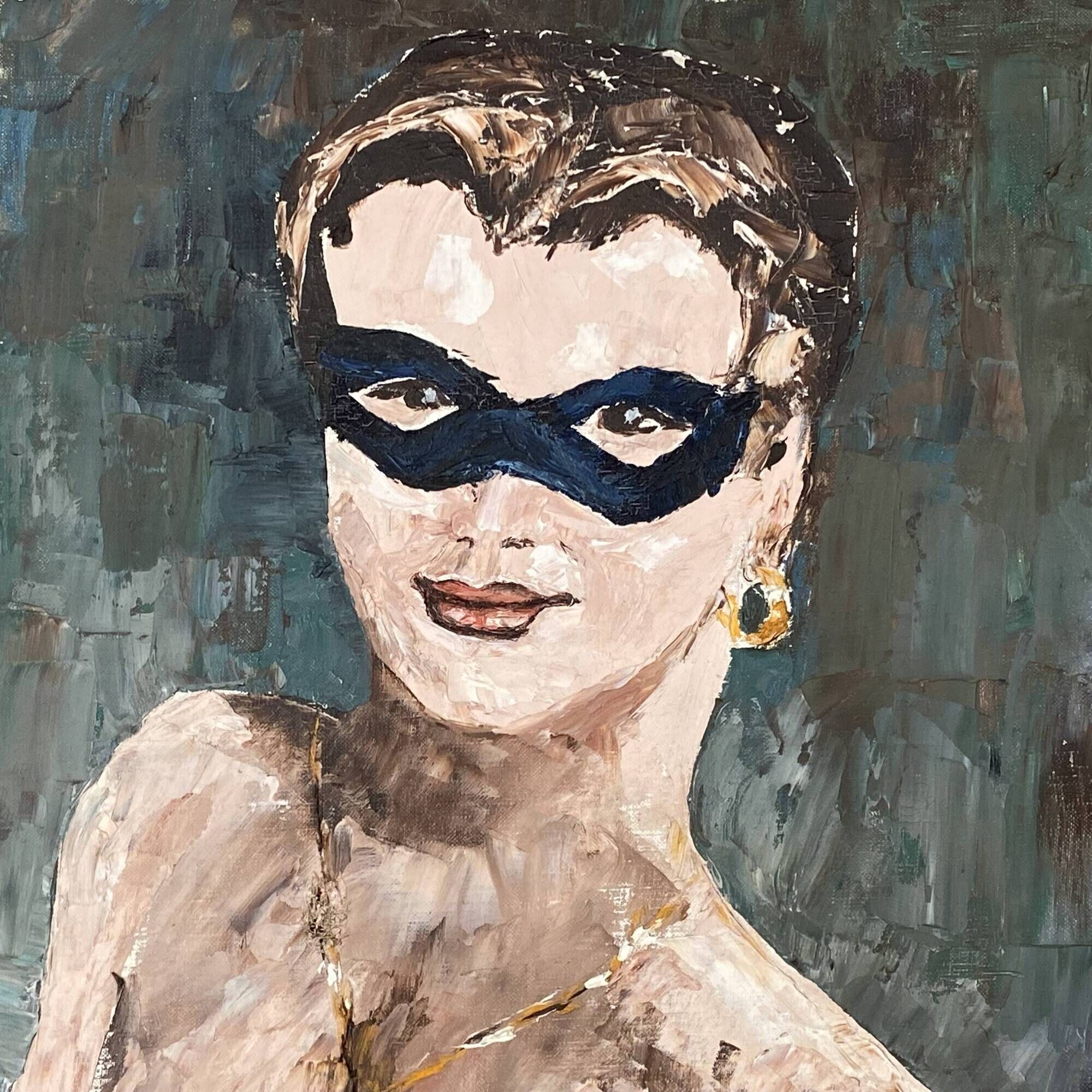 Tableau. 1950. Portrait of a woman. 55x46. Nude.