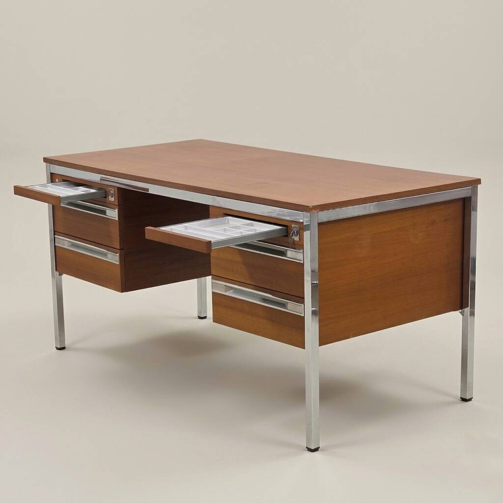 Modernist desk signed Heuliez France – 1970s