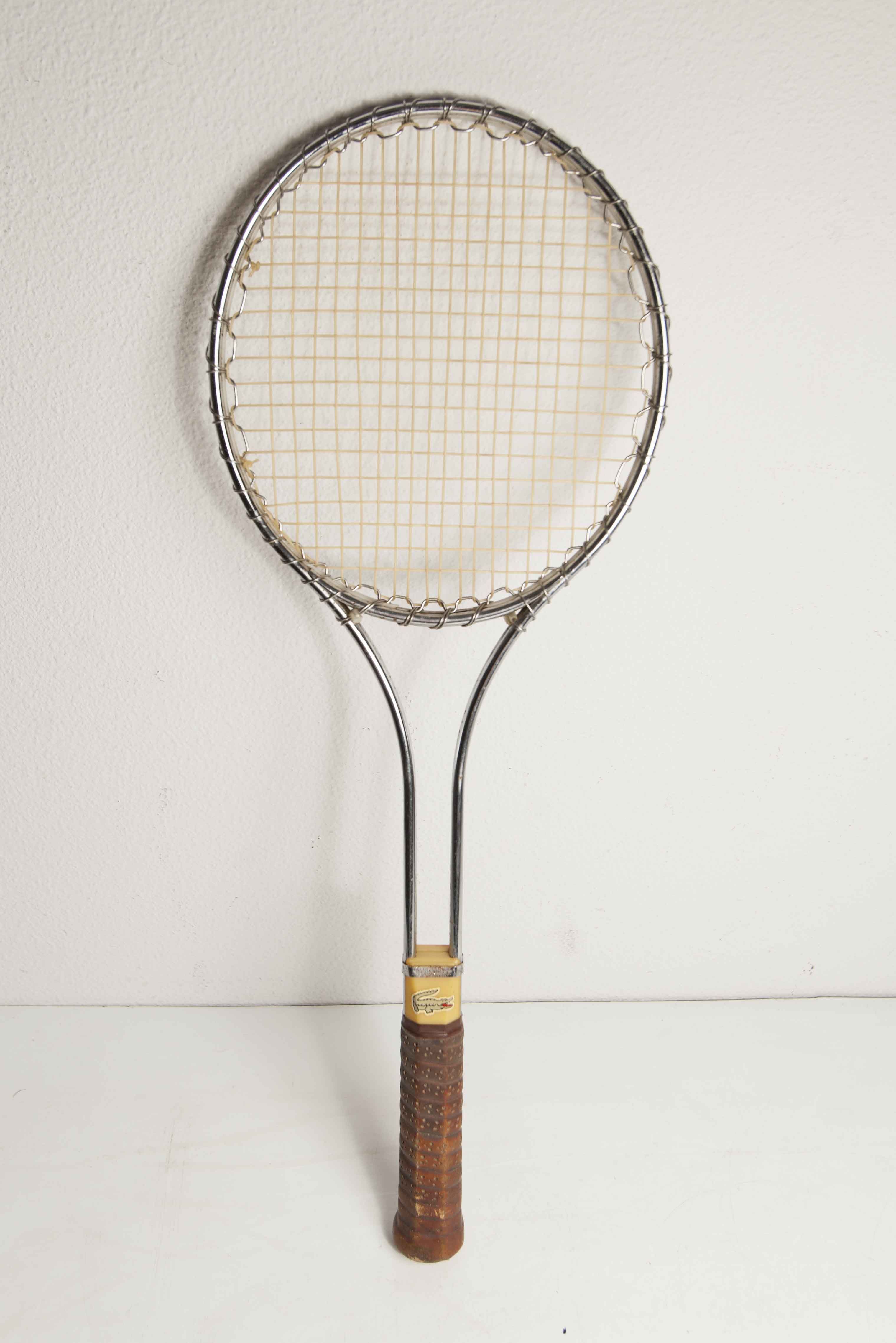 Jimmy Connors tennis racket collector's shirt Lacoste 1970